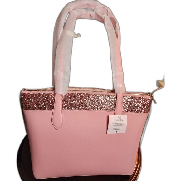 Kate Spade pink Flash Glitter Tote - Picture 1 of 5